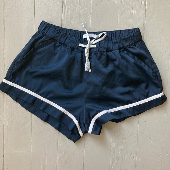 Abercrombie & Fitch navy blue pj lounge shorts and tank top SET Small - Picture 2 of 8